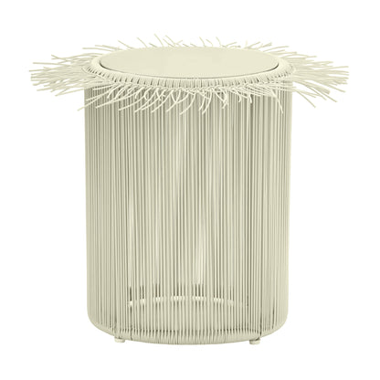 Rafa Outdoor Side Table - Cream - Image 1