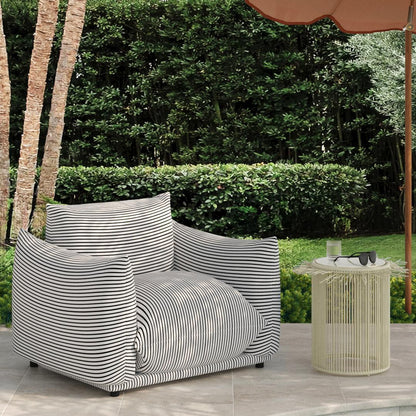 Rafa Outdoor Side Table - Cream - Image 1
