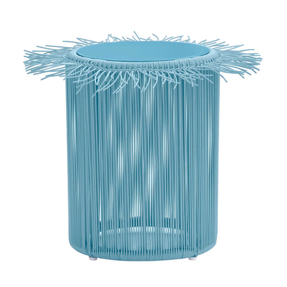 Rafa Outdoor Side Table - Blue - Image 1