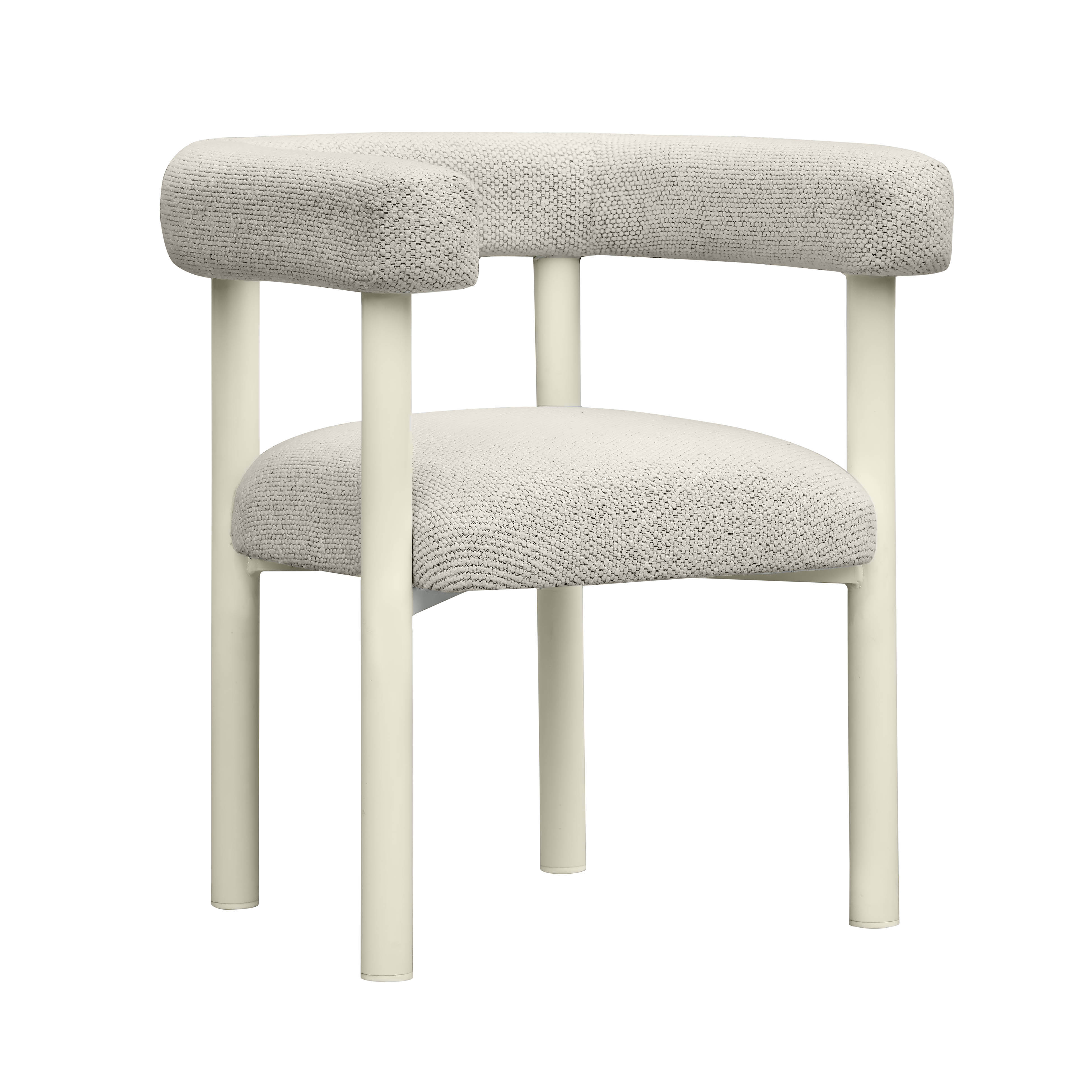 Jackie Cream Outdoor Textured Dining Chair | TOV Furniture