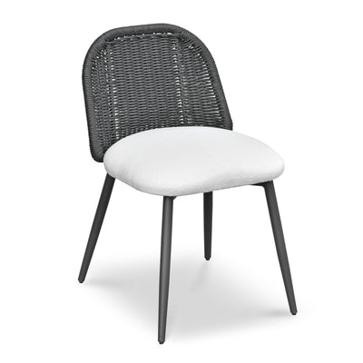Alexa Rattan Performance Fabric Dining Chair - Image 1