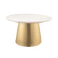 Bleeker 31" Marble Round Coffee Table - Image 1
