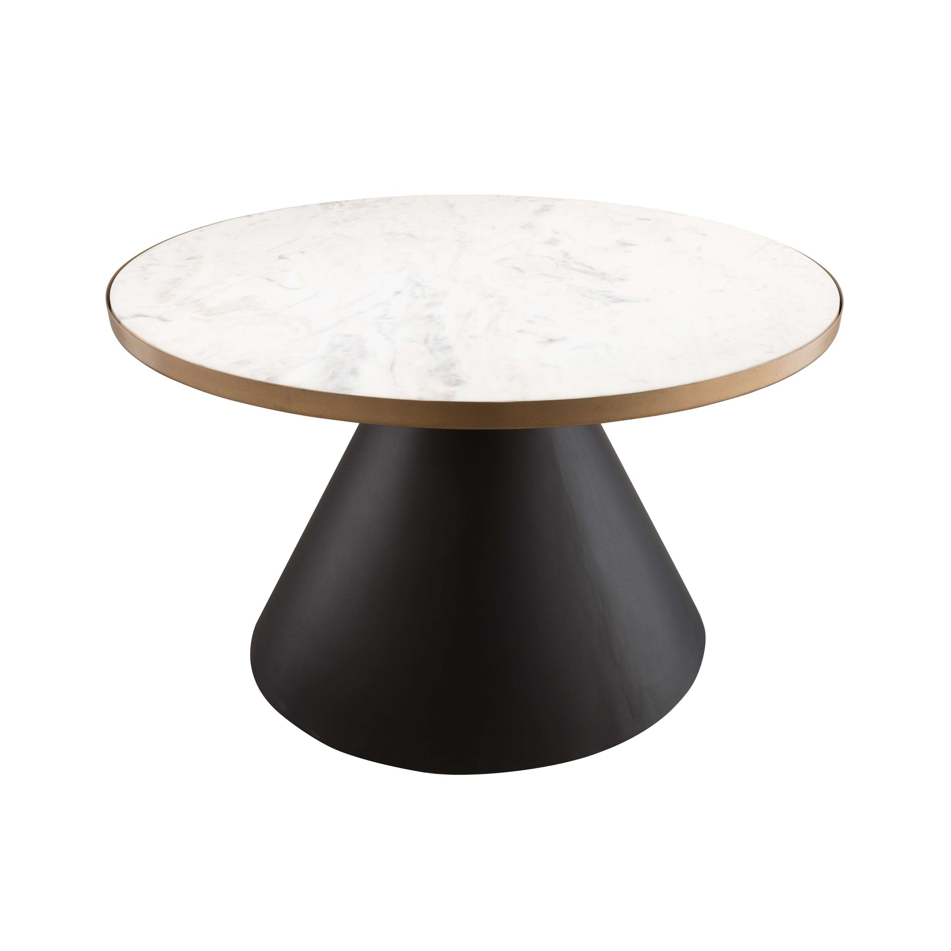 Richard 27" Marble Round Coffee Table - Image 1