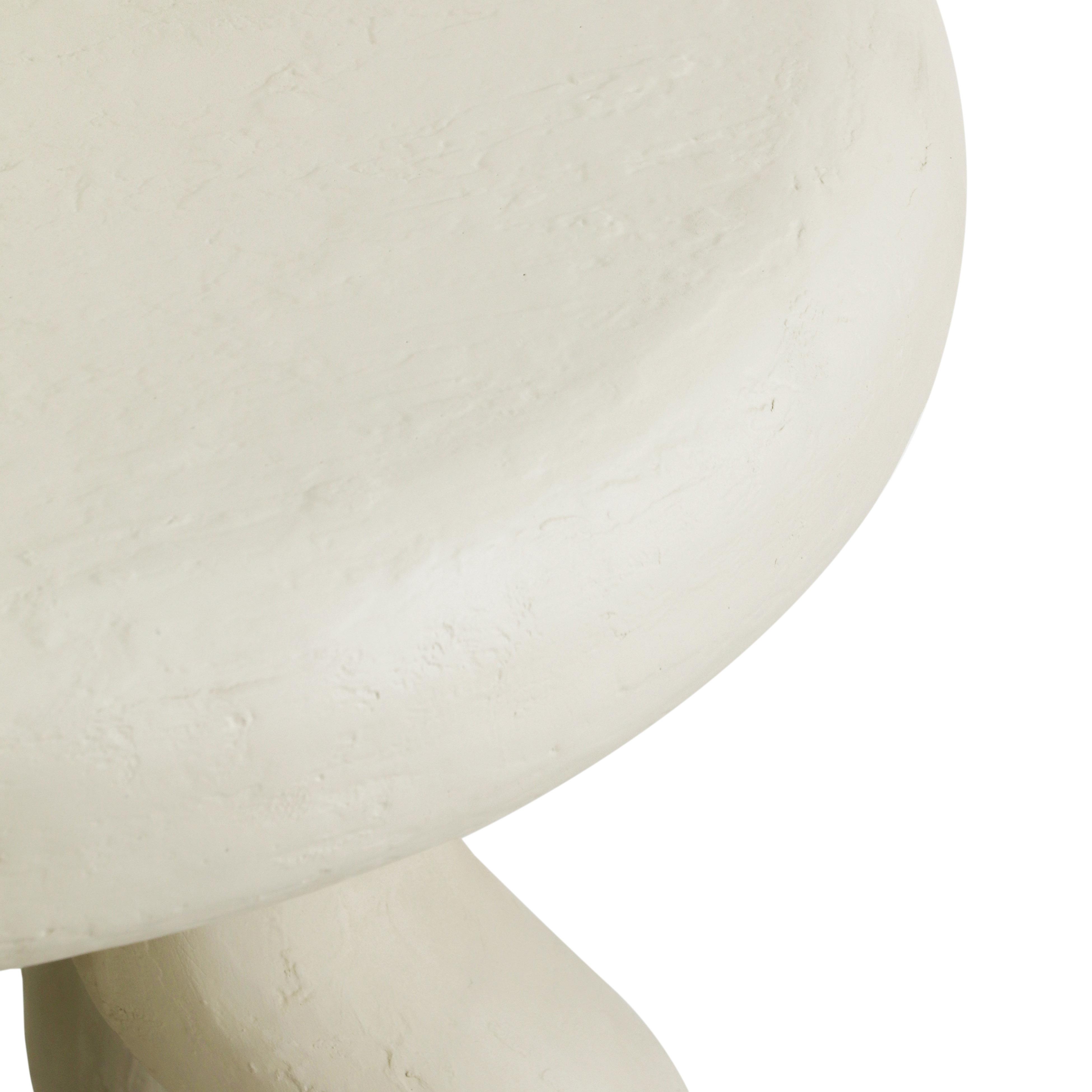 Maddie Cream Textured Side Table | TOV Furniture