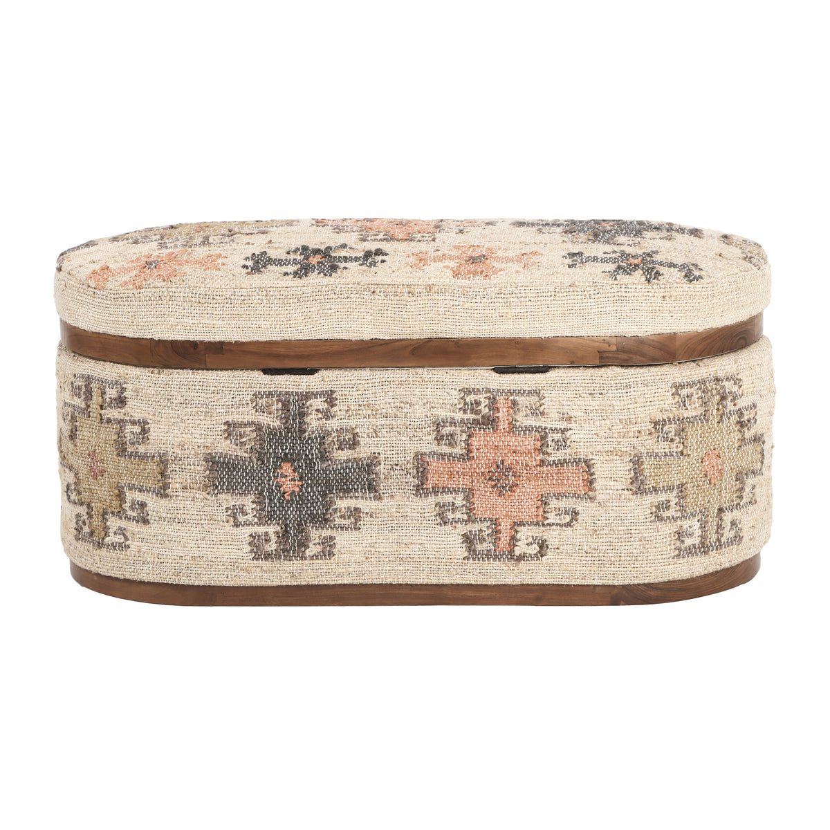 Olivier 41" Oval Storage Ottoman - Multi - Image 6