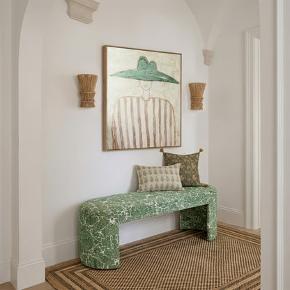Greenspace 39" Rounded Upholstered Bench - Default Title - Image 1
