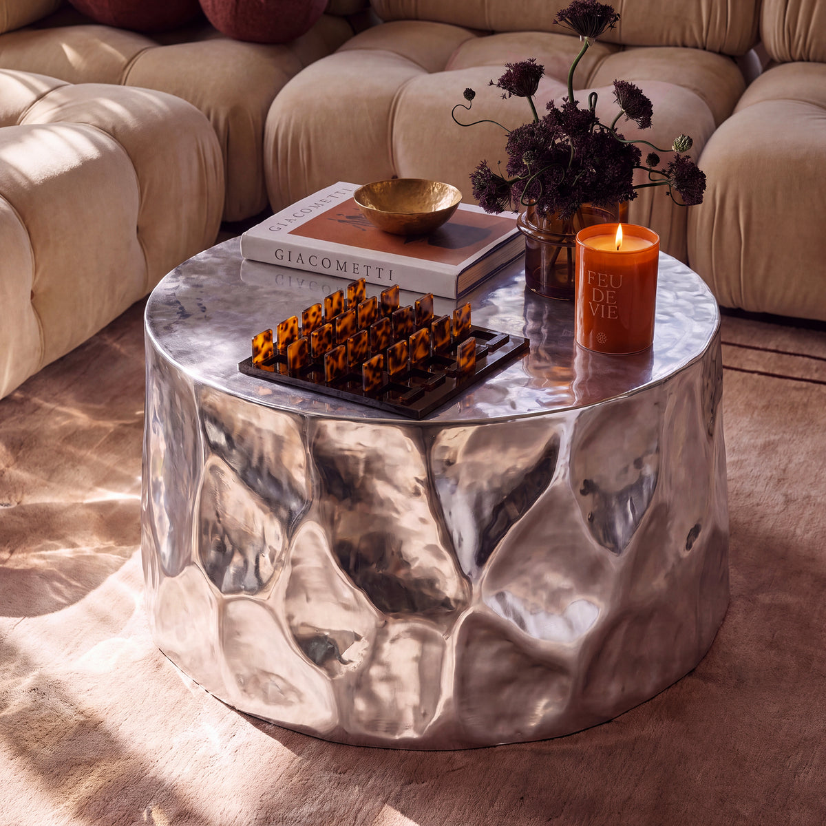 Forma 34" Chrome Coffee Table - Image 3