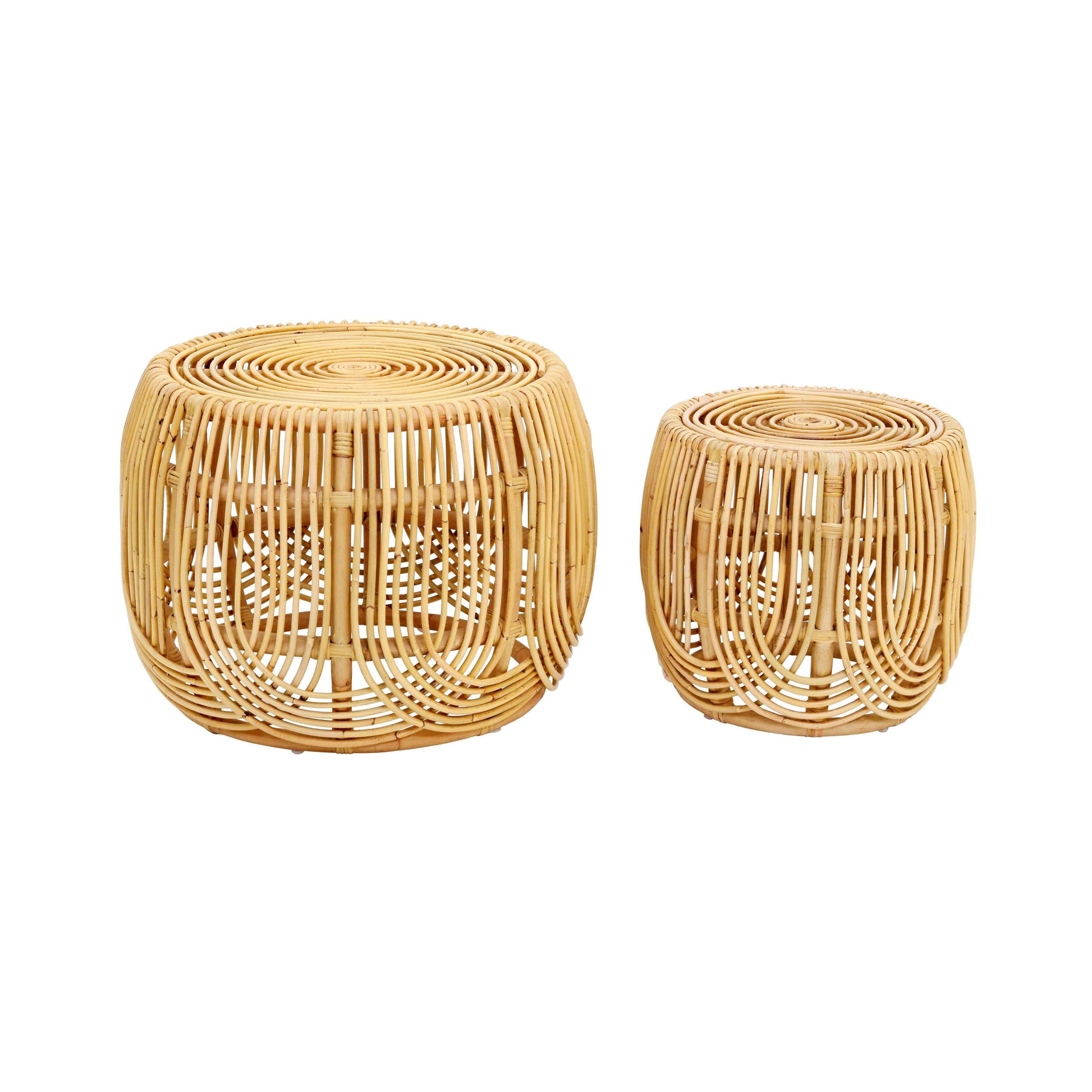 Azrina 2-Piece Rattan Nesting Table Set - Image 1