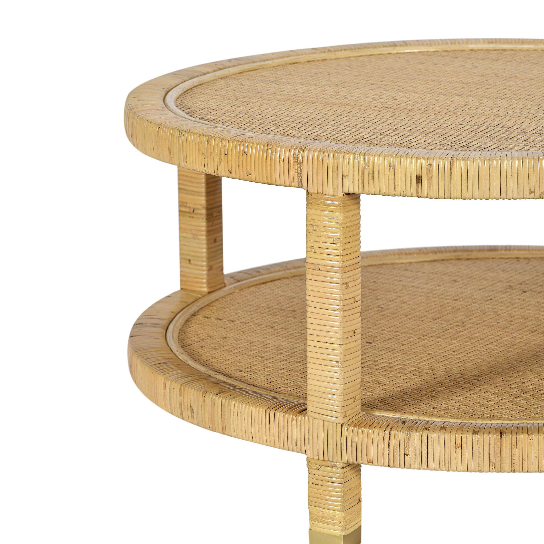 TOV Furniture Amara Rattan Coffee Table