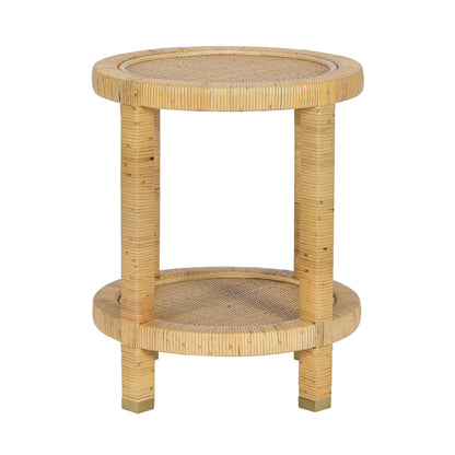 Amara Natural Rattan Side Table - Default Title - Image 2