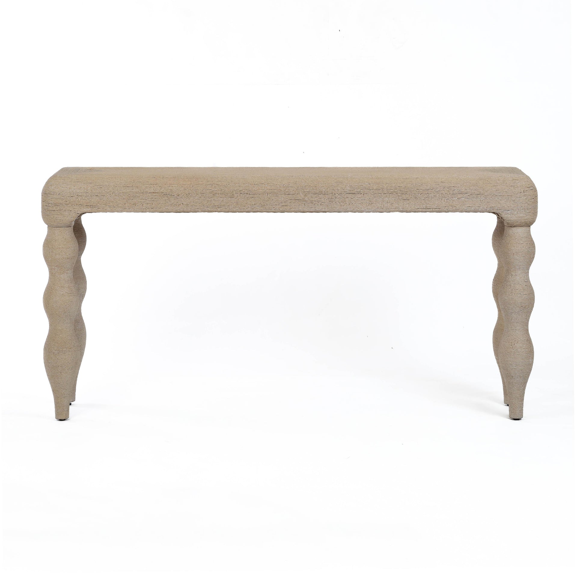 Natural Woven Seagrass Console Table