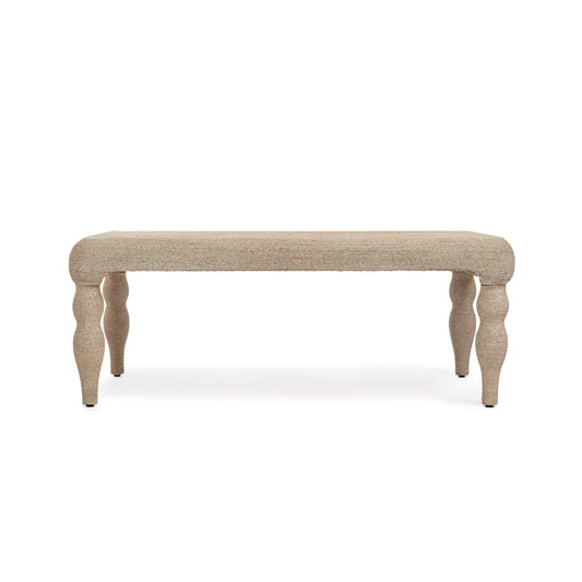 Vicky 49" Natural Woven Seagrass Rectangular Coffee Table - Image 1