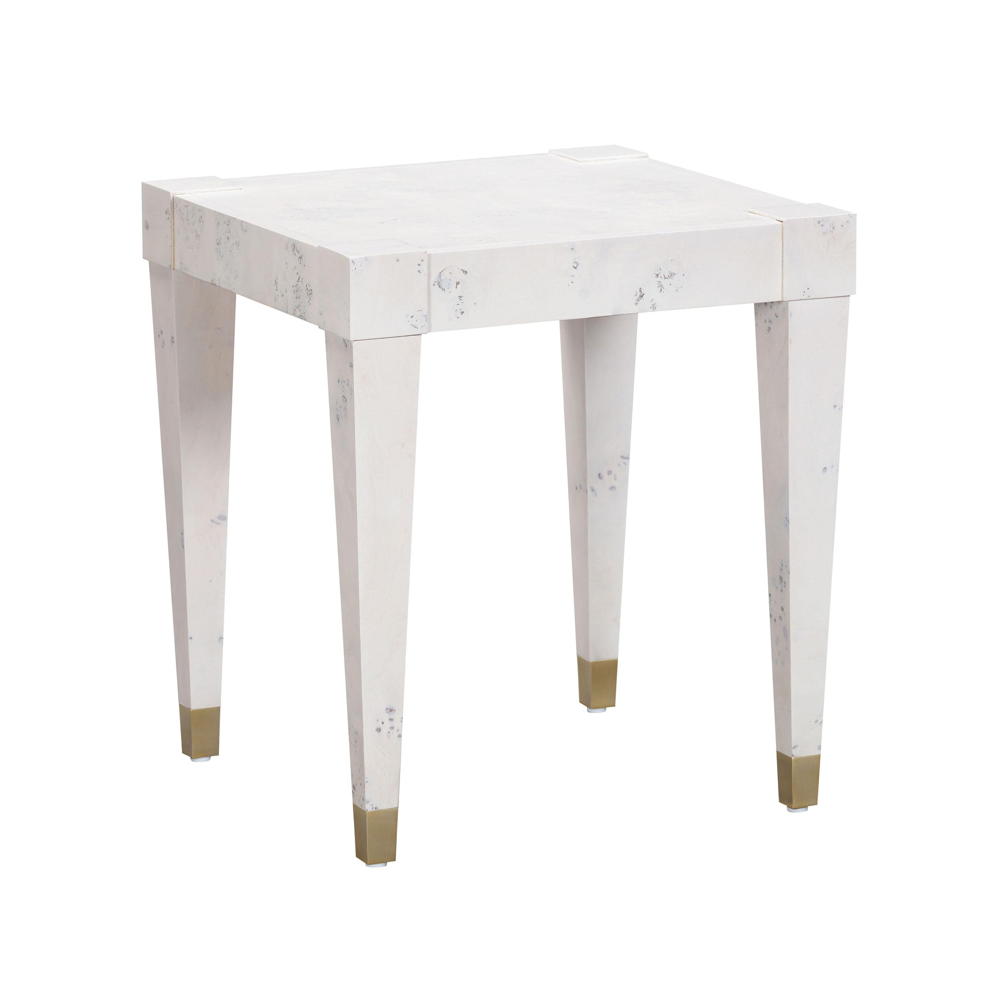 Brandyss Burl End Table - White - Image 1