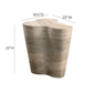 Slab Concrete Indoor/Outdoor Side Table (18"-22") - Travertine / Tall - Image 7