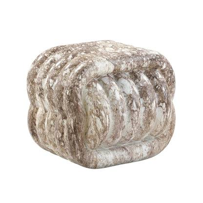 Love Knot Concrete Indoor / Outdoor Accent Stool - Grey - Image 1
