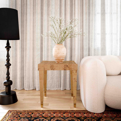 Brandyss Burl End Table - Honey - Image 1