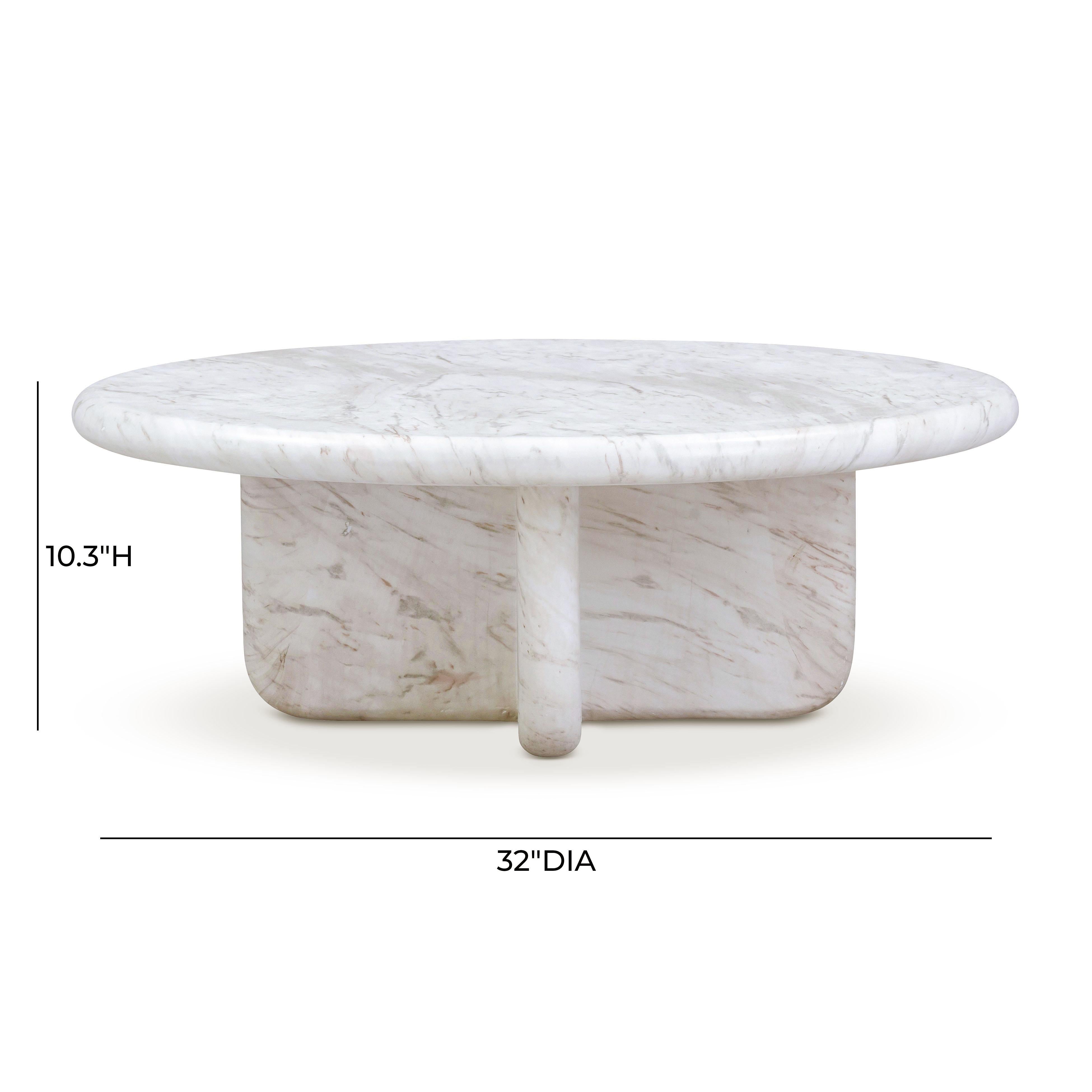 テーブル用品 sold Juju 2-Piece Faux Marble Indoor/Outdoor Nesting Coffee Table