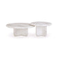 Juju 2-Piece Faux Marble Indoor/Outdoor Nesting Coffee Table Set - Image 1