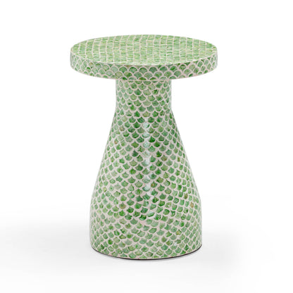 Halio Shell Side Table - Green - Image 1