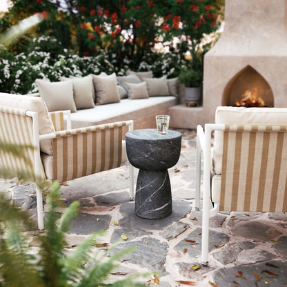 Charra Indoor/Outdoor Side Table - Black - Image 1
