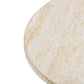Amora Faux Travertine Indoor/Outdoor Round Accent Table (26"-32") - 32" - Image 5