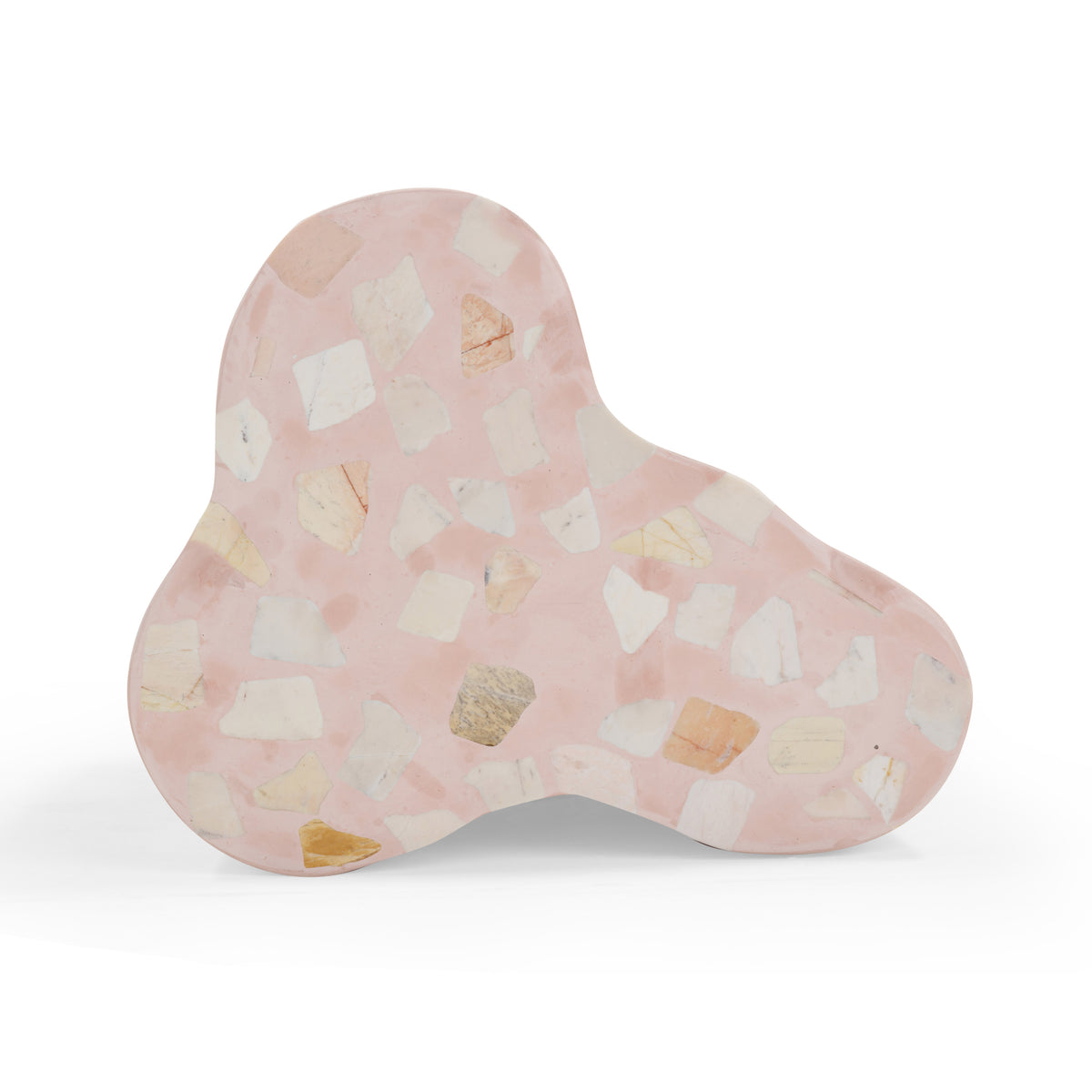 Slab Faux Terrazzo Indoor/Outdoor Side Table - Pink - Image 9