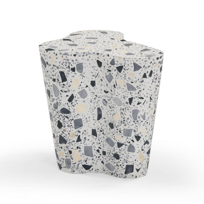 Slab Faux Terrazzo Indoor/Outdoor Side Table - Image 1