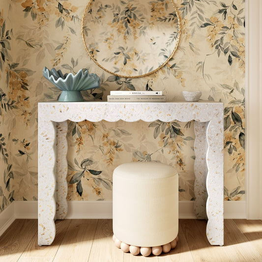 Piara 43" Natural Capiz Shell Console Table - Image 2