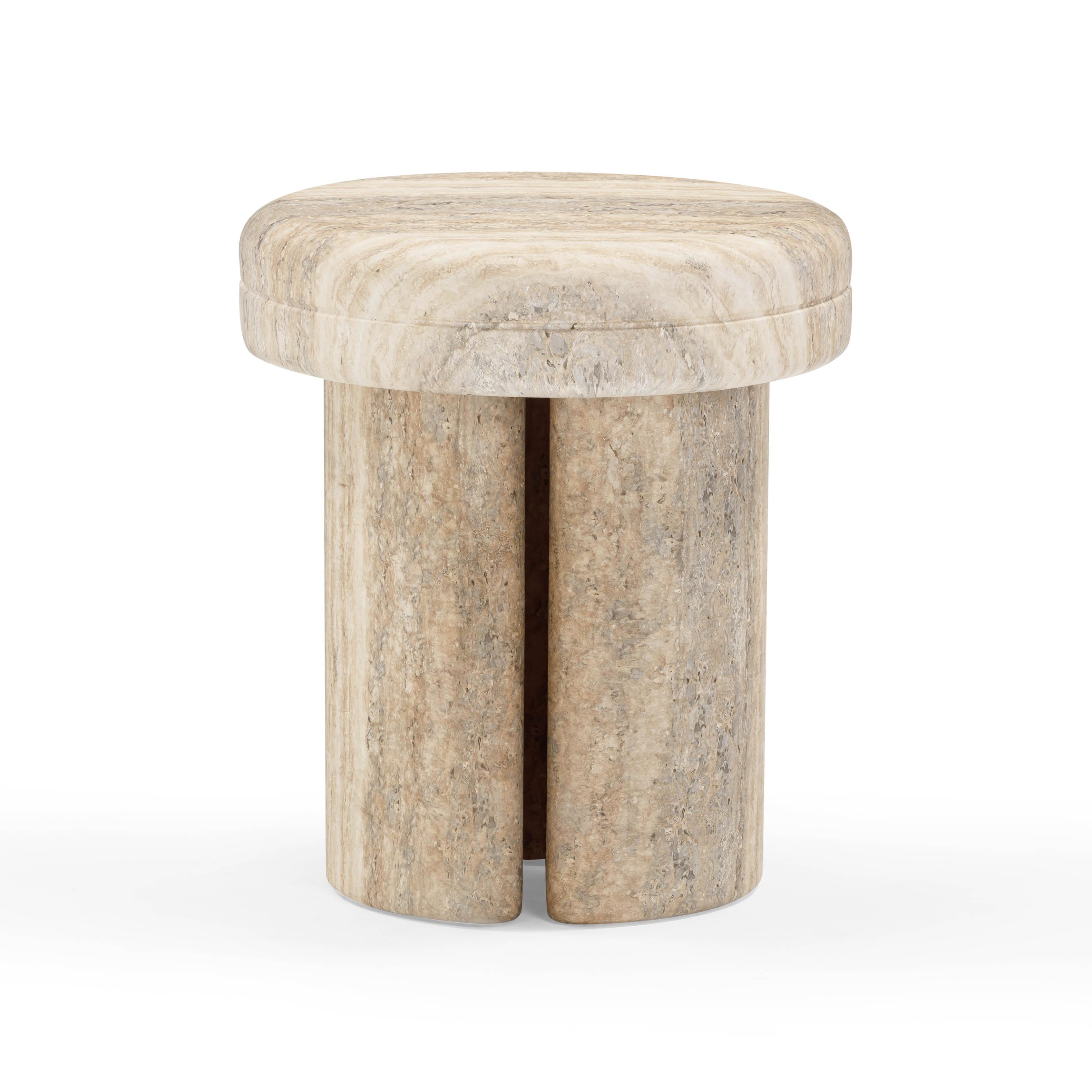 魅力的な Side Outdoor / Indoor Concrete Textured Sheila Table TOV – 靴