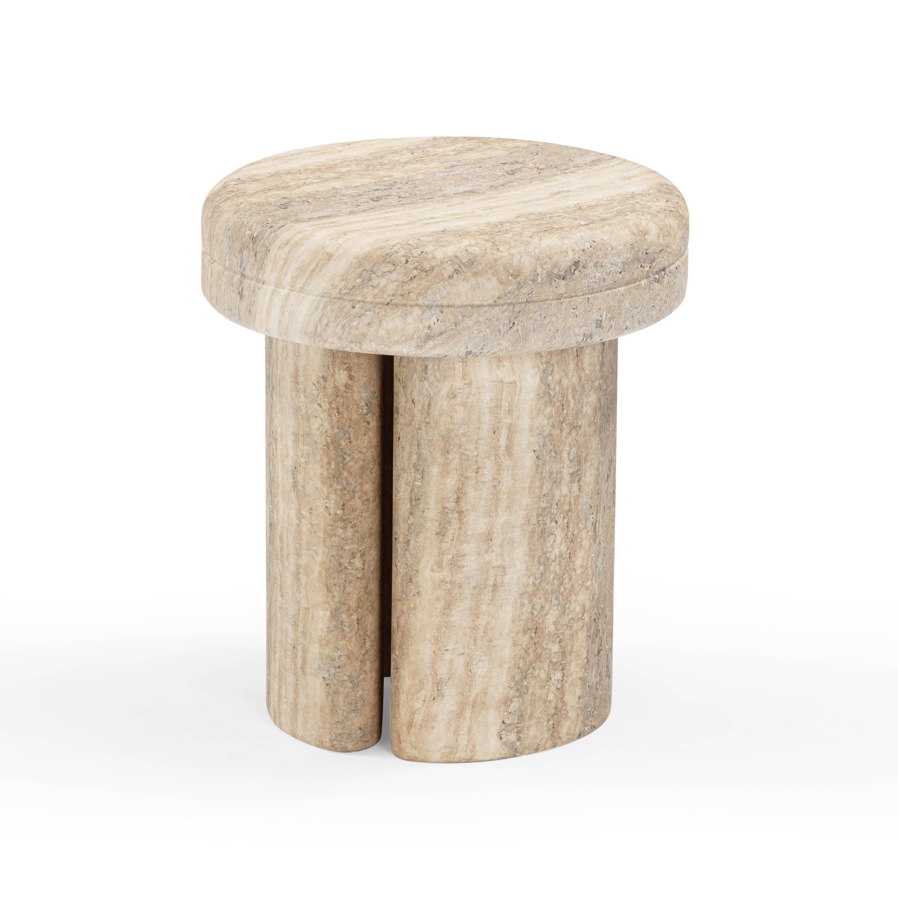 Sheila Textured Concrete Indoor/Outdoor Side Table | TOV