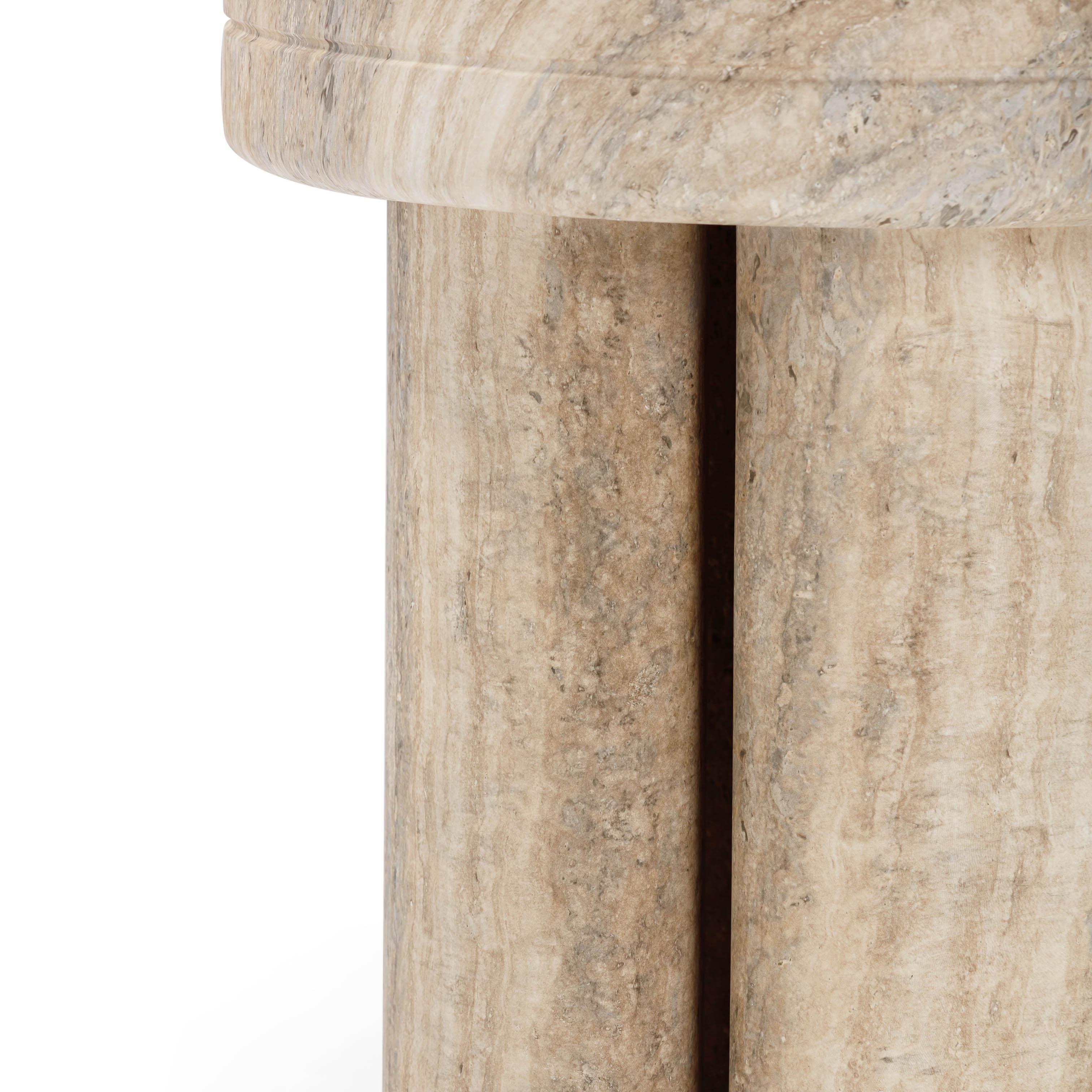 Sheila Textured Concrete Indoor/Outdoor Side Table | TOV Furniture