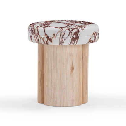 Sheila Textured Concrete Indoor / Outdoor Side Table - Multi,Natural - Image 1