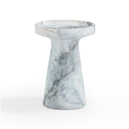 Zara Faux Aegean Marble Indoor/Outdoor Side Table - Default Title - Image 2