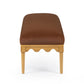 Oodle 56.5" Performance Vegan Mohair Bench - Bronze / Natural Ash - Image 5