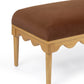 Oodle 56.5" Performance Vegan Mohair Bench - Bronze / Natural Ash - Image 4