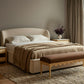 Oodle 56.5" Performance Vegan Mohair Bench - Bronze / Natural Ash - Image 2
