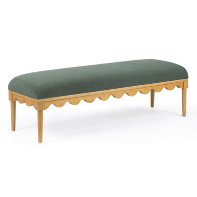 Oodle 56.5" Performance Vegan Mohair Bench - Image 1