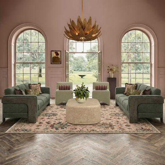 Pippa Taupe Performance Vegan Mohair Accent Stool - Image 2