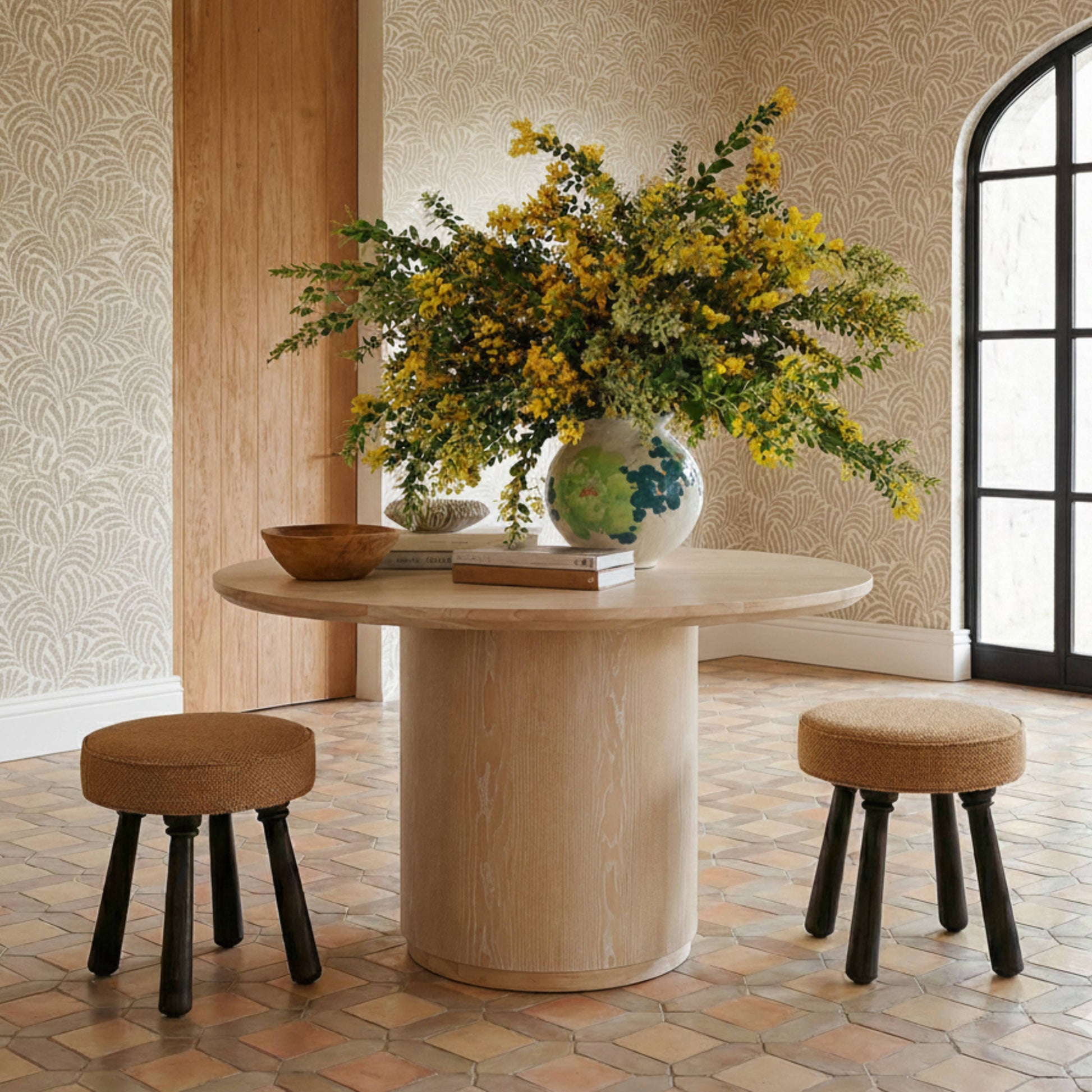 Pookie Performance Boucle Accent Stool - Golden Brown - Image 2