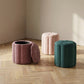 Fleur Textured Performance Velvet Storage Ottoman - Pink - Image 2