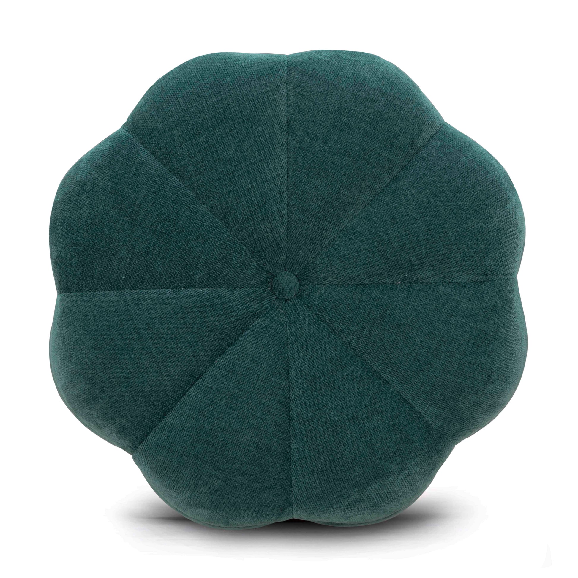 Fleur Textured Performance Velvet Storage Ottoman - Peacock - Image 5
