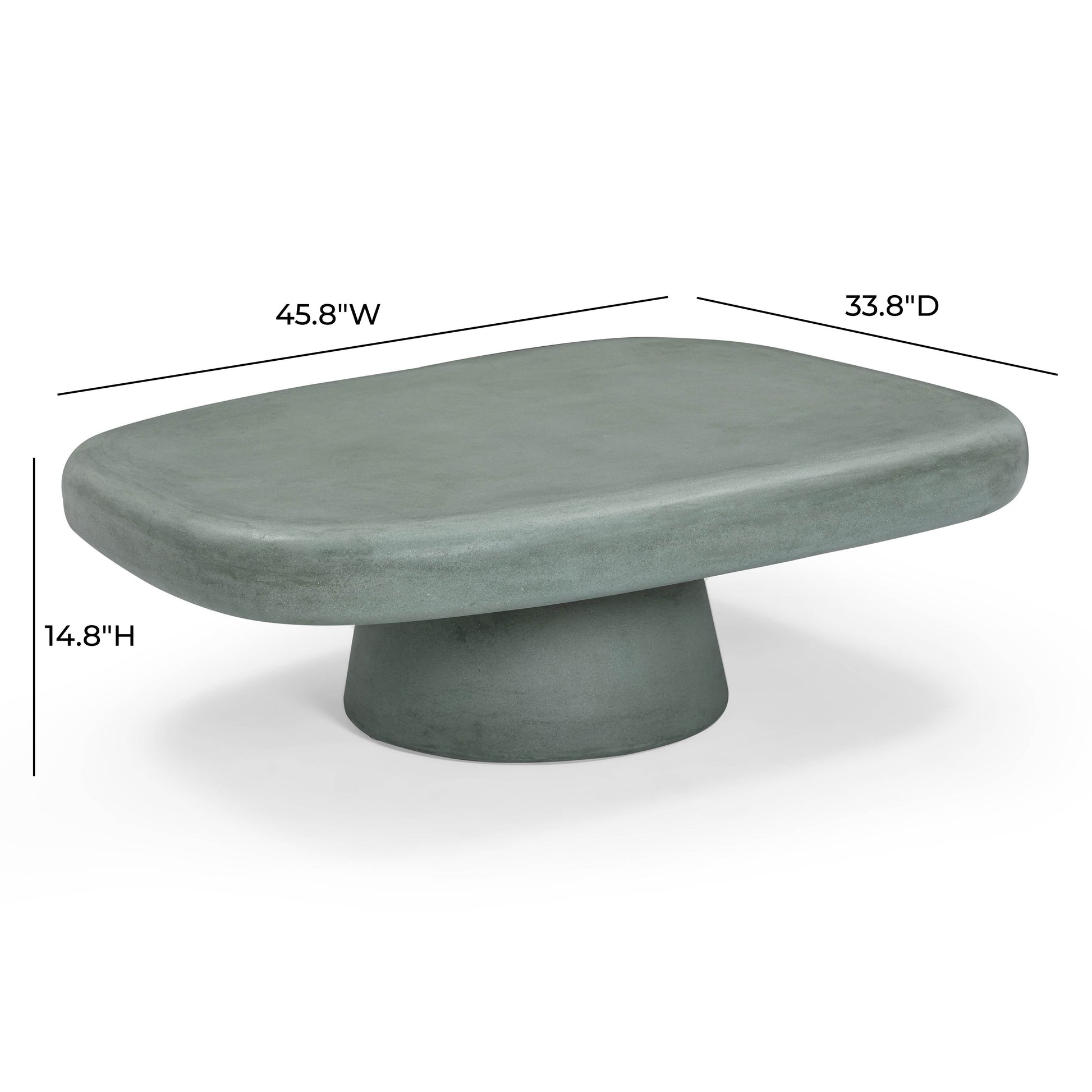 Darial 46" Indoor/Outdoor Coffee Table - Green - Image 8