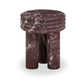Delta Concrete Indoor/Outdoor Round Side Table - Red Levanto - Image 3