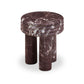Delta Concrete Indoor/Outdoor Round Side Table - Red Levanto - Image 5