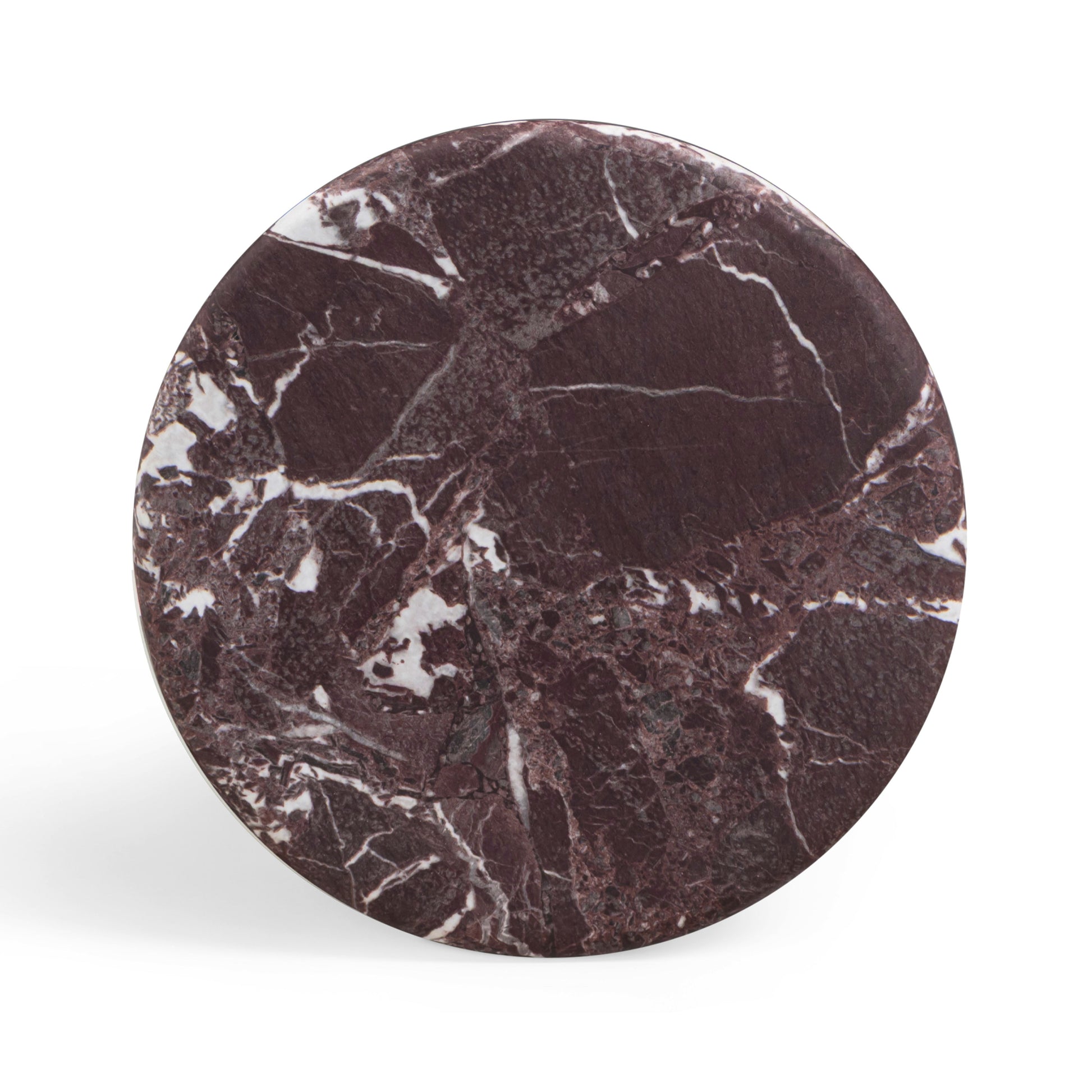 Delta Concrete Indoor/Outdoor Round Side Table - Red Levanto - Image 7