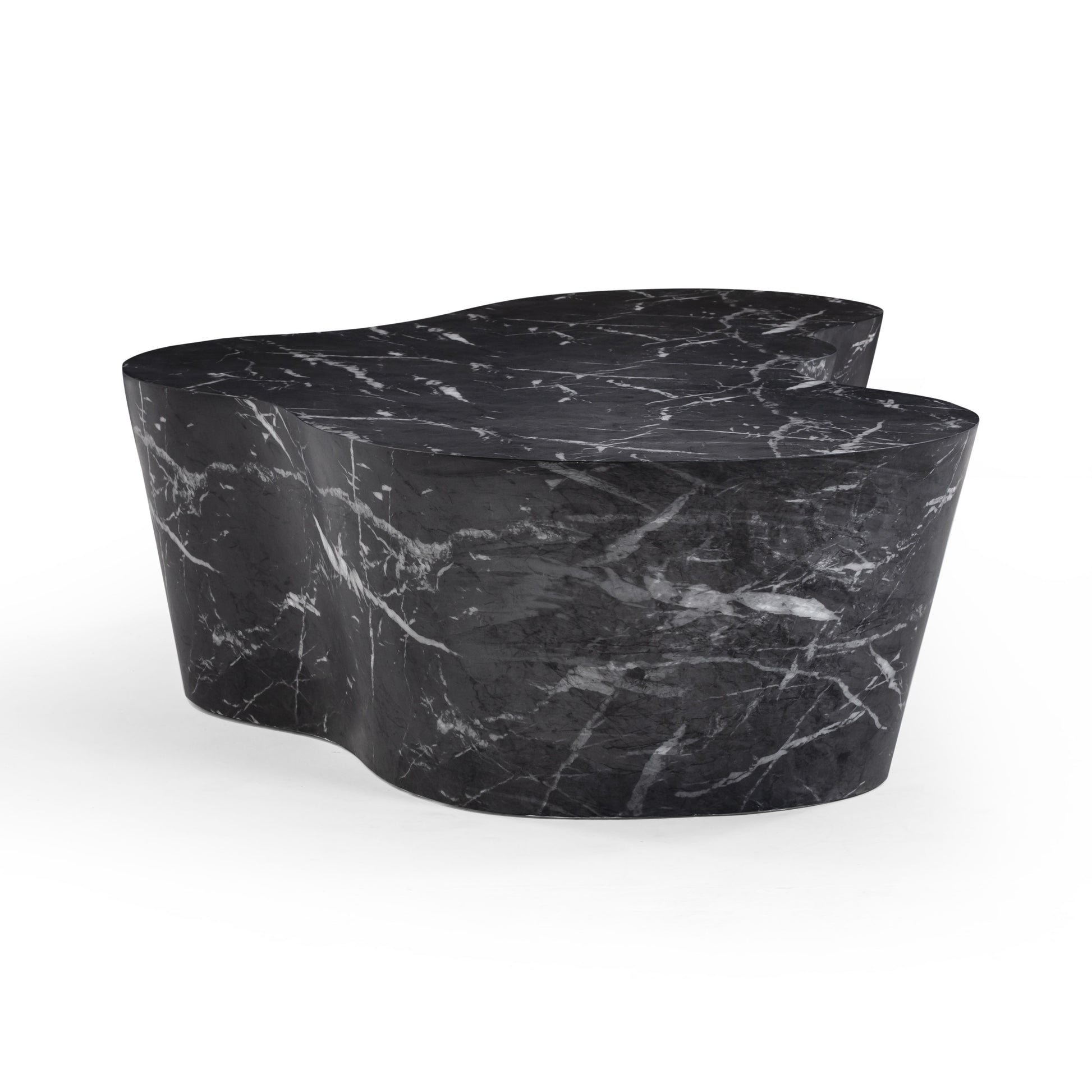 Slab 59" Concrete Indoor/Outdoor Coffee Table - Black Marble - Image 5