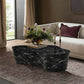 Slab 59" Concrete Indoor/Outdoor Coffee Table - Black Marble - Image 2