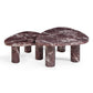 Libby 2-Piece Faux Red Levanto Marble Indoor/Outdoor Nesting Coffee Table Set - Image 3