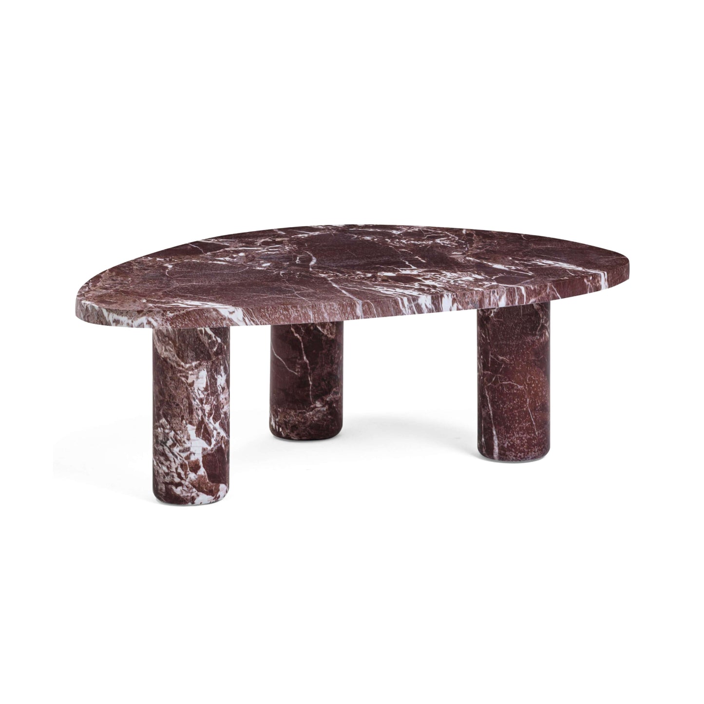 Libby Faux Red Levanto Marble Indoor/Outdoor Coffee Table (36