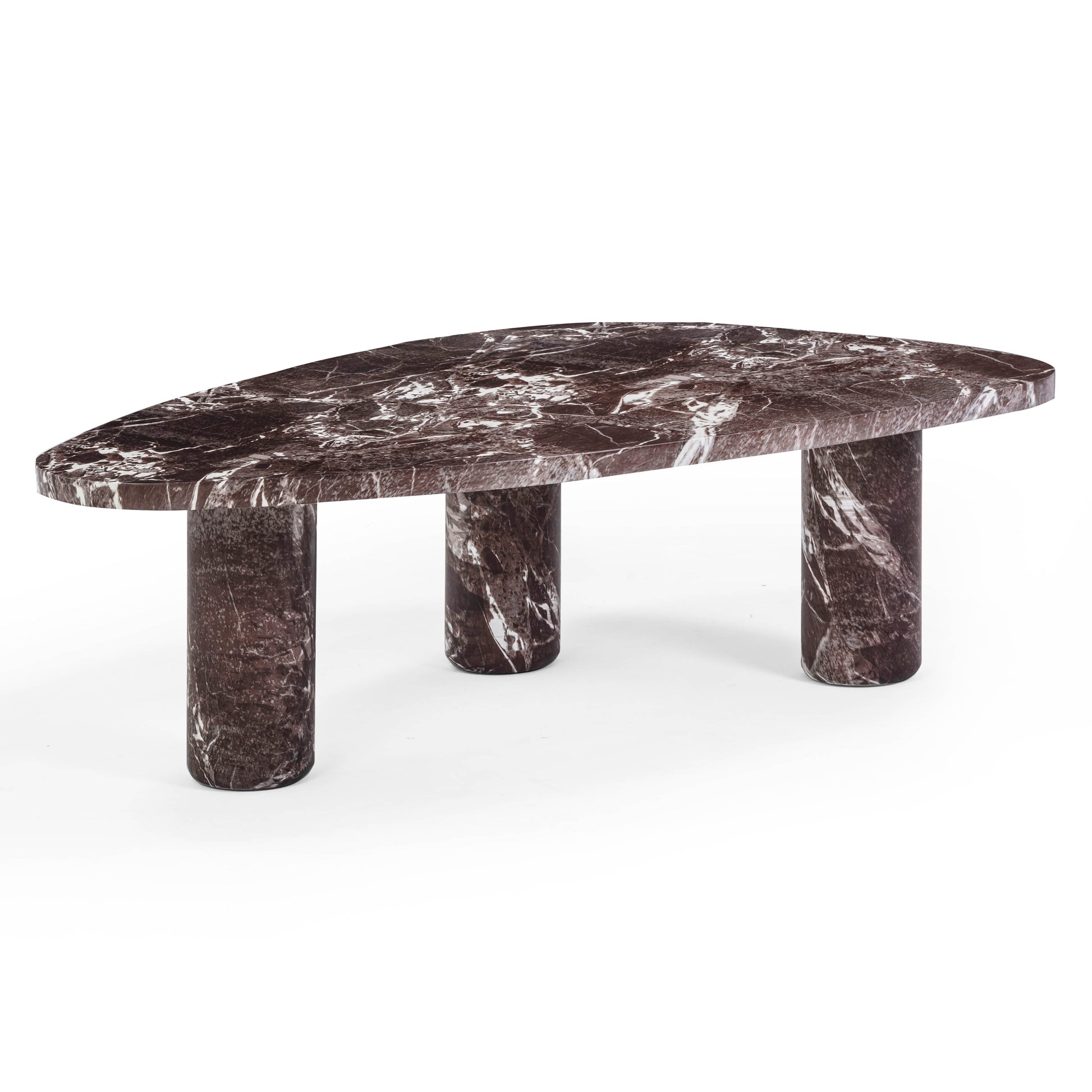 Libby Faux Red Levanto Marble Indoor/Outdoor Coffee Table (36"-48") - 48" - Image 3